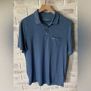 VINEYARD VINES | Men’s Striped Polo. Size Medium.